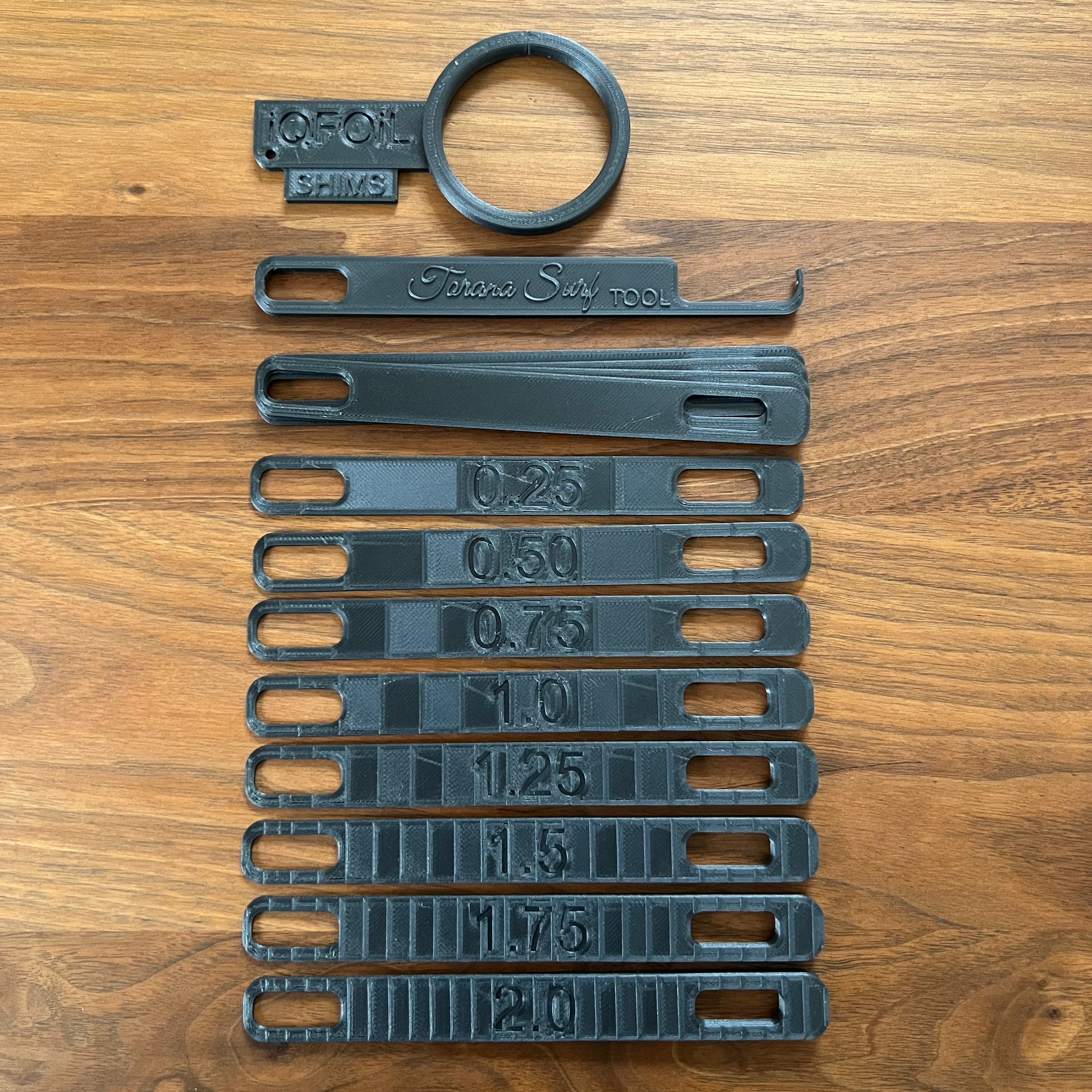 Carbon Fiber Mast Rake Shim Set with tool for removal – Torana Surf